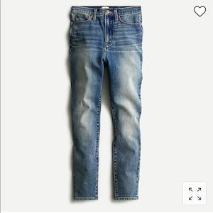 NWT: J.Crew Curvy Toothpick Jean in Corn Fields Wash